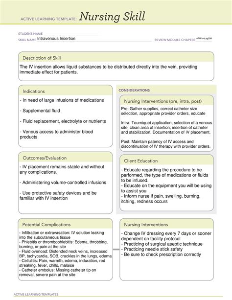 5 Tips For Mastering Intravenous Therapy Ati Template