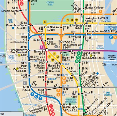 Ways To Navigate Midtown Manhattan With A Printable Map