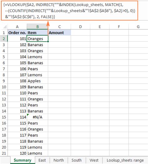 Vlookup Across Multiple Worksheets Made Easy