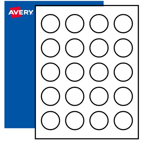 1 Inch Round Labels Template Example