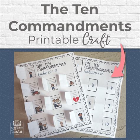 10 Commandments Activities