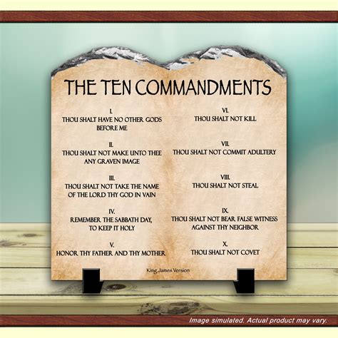 10 Commandments KJV Image 2