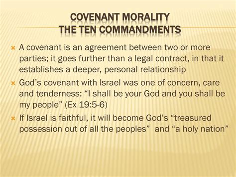 10 Commandments Morality and Integrity