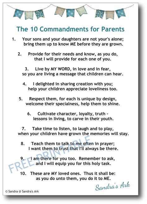 Parents and child discussing the 10 Commandments