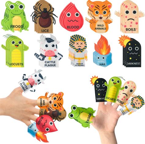 10 Plagues Finger Puppets Printable For Kids