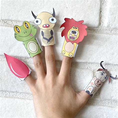 10 Plagues Finger Puppets Printable Template