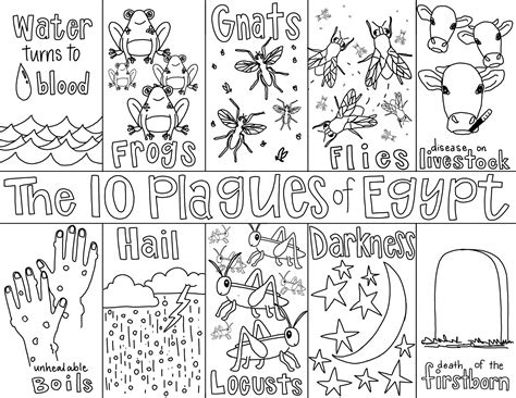 Printable Resources for the 10 Plagues