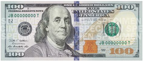 Design of a $100 bill