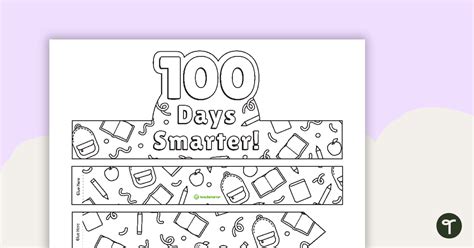 100 Days Smarter Hat Activities