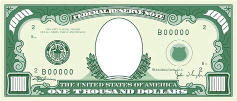 Image of a genuine $1000 bill