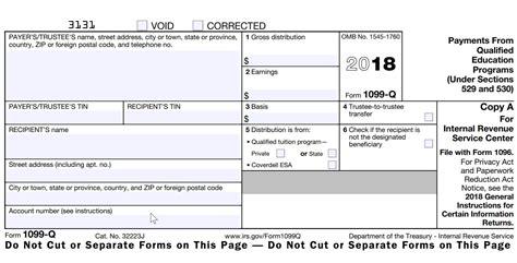 1099 Income Tax Form