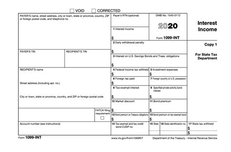 1099-INT Form Example