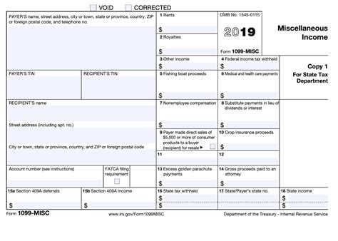 1099-MISC Form Example