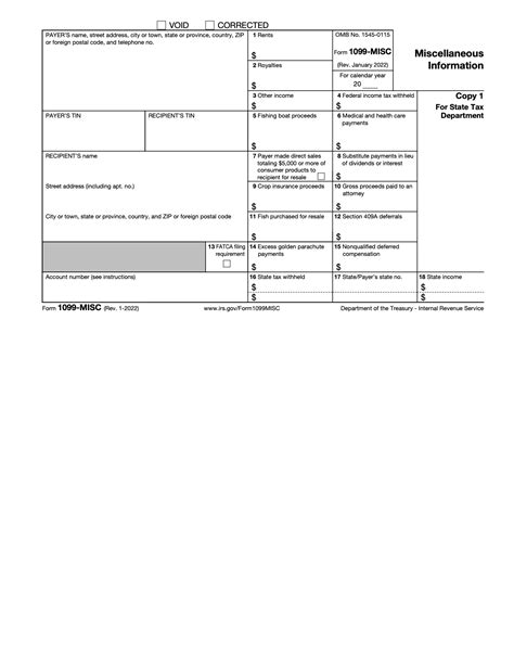 1099 Misc Form PDF