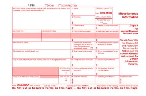 1099 Misc Template Download