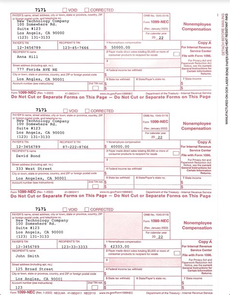 1099-Nec Forms