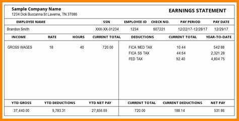 1099 pay stub template layout