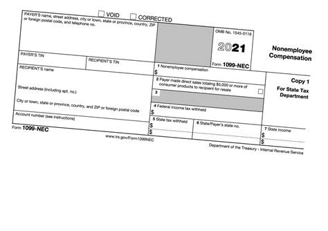 1099 template information