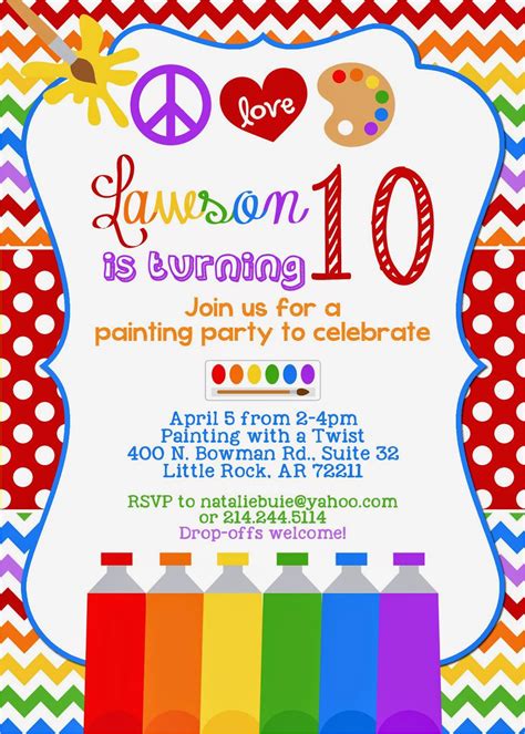 10th birthday invitations templates gallery 1