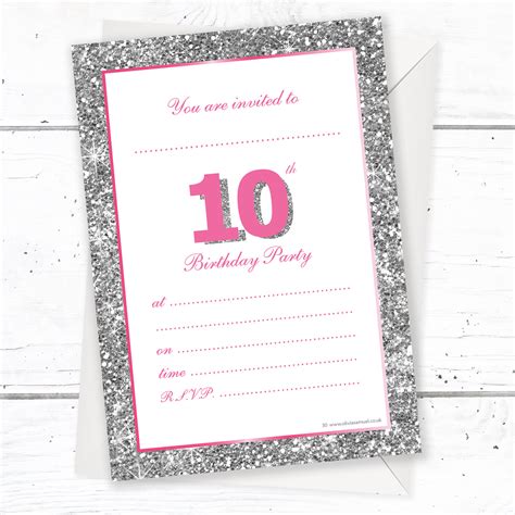 10th birthday invitations templates gallery 2