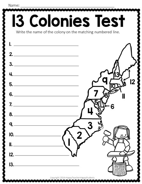 A quiz about the 13 colonies