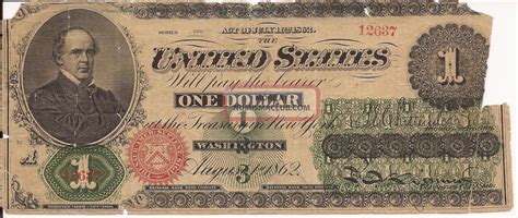 1862 United States One Dollar Bill Preservation