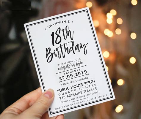 18th Birthday Invitation Ideas 4