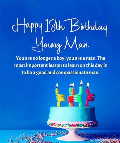 18th birthday wishes for boys