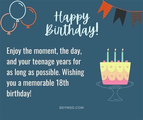 18th birthday wishes for girls