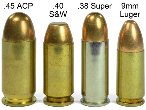 1911 Pistol Caliber Comparison