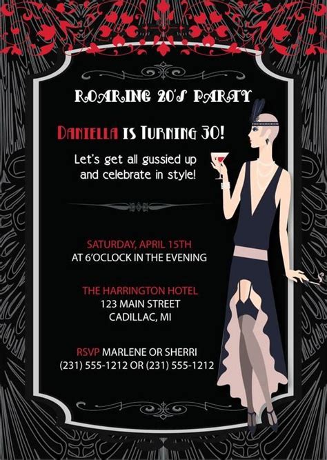 1920s Party Invitation Design