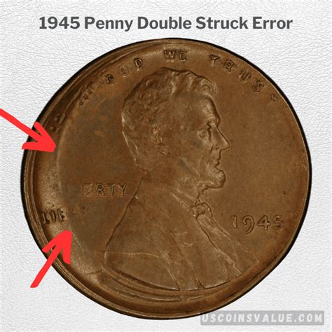 1945 Canadian Penny Double Struck Error