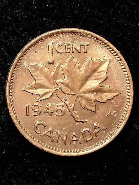 1945 Canadian Penny Variation