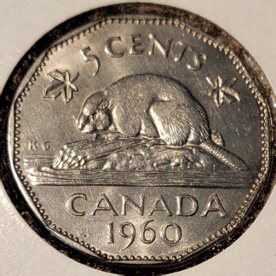 1960 Canadian Nickel Beaver