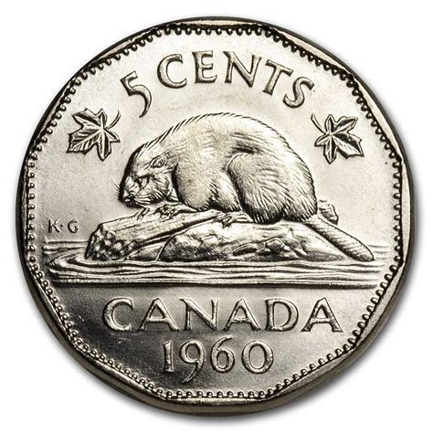 1960 Canadian Nickel Edge