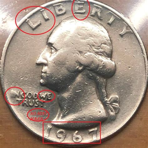 1967 Quarter Error Coins