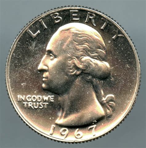 1967 US Quarter Obverse