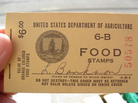 1969 Food Stamp Booklet with Celebrity Endorsement