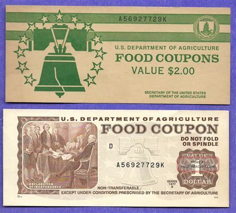 1977 Food Stamp Booklet with Error