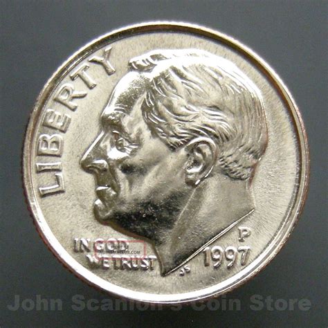 1997 P Dime Circulated