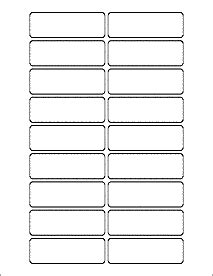 1x3 label template design