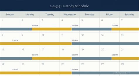 2-2-5 Custody Schedule Format