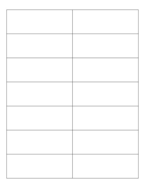 2 Column Chart Template for Project Management