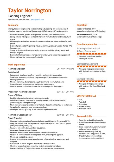 2-column resume template example 2