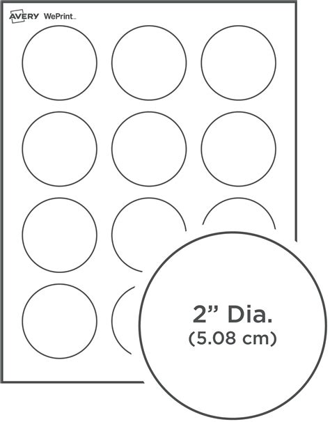 2-Inch Round Label Template 4