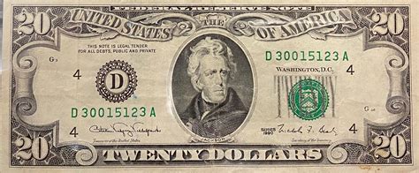 20 dollar bill collectible