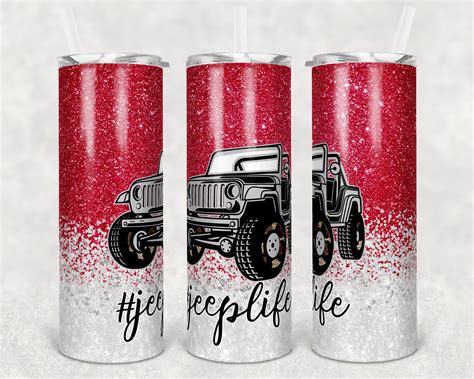 20 oz skinny tumbler design template example 6