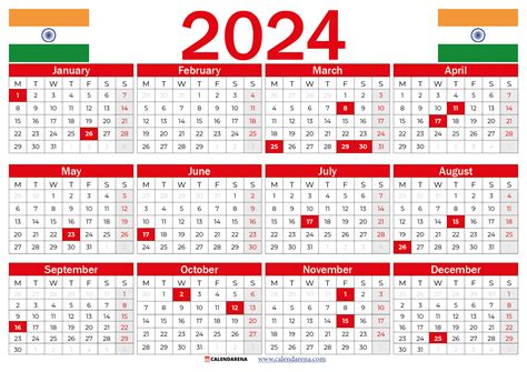 2024 calendar with holidays pdf