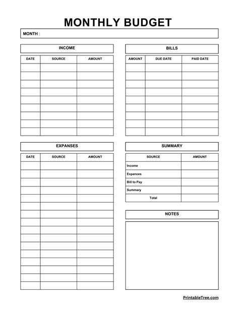 2024 Calendar Template with Notes and Budget Tracker