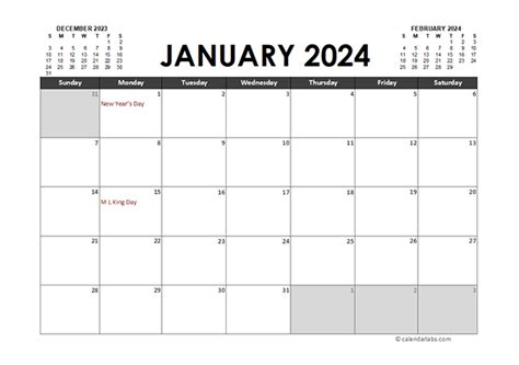 2024 Calendar with Holidays Apple Pages